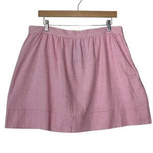 DANIEL CREMIEUX sz 14 Pink Bubble Mini Skirt Casual Pleated Lined